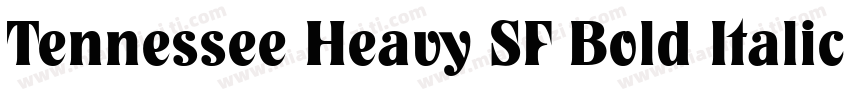 Tennessee Heavy SF Bold Italic字体转换